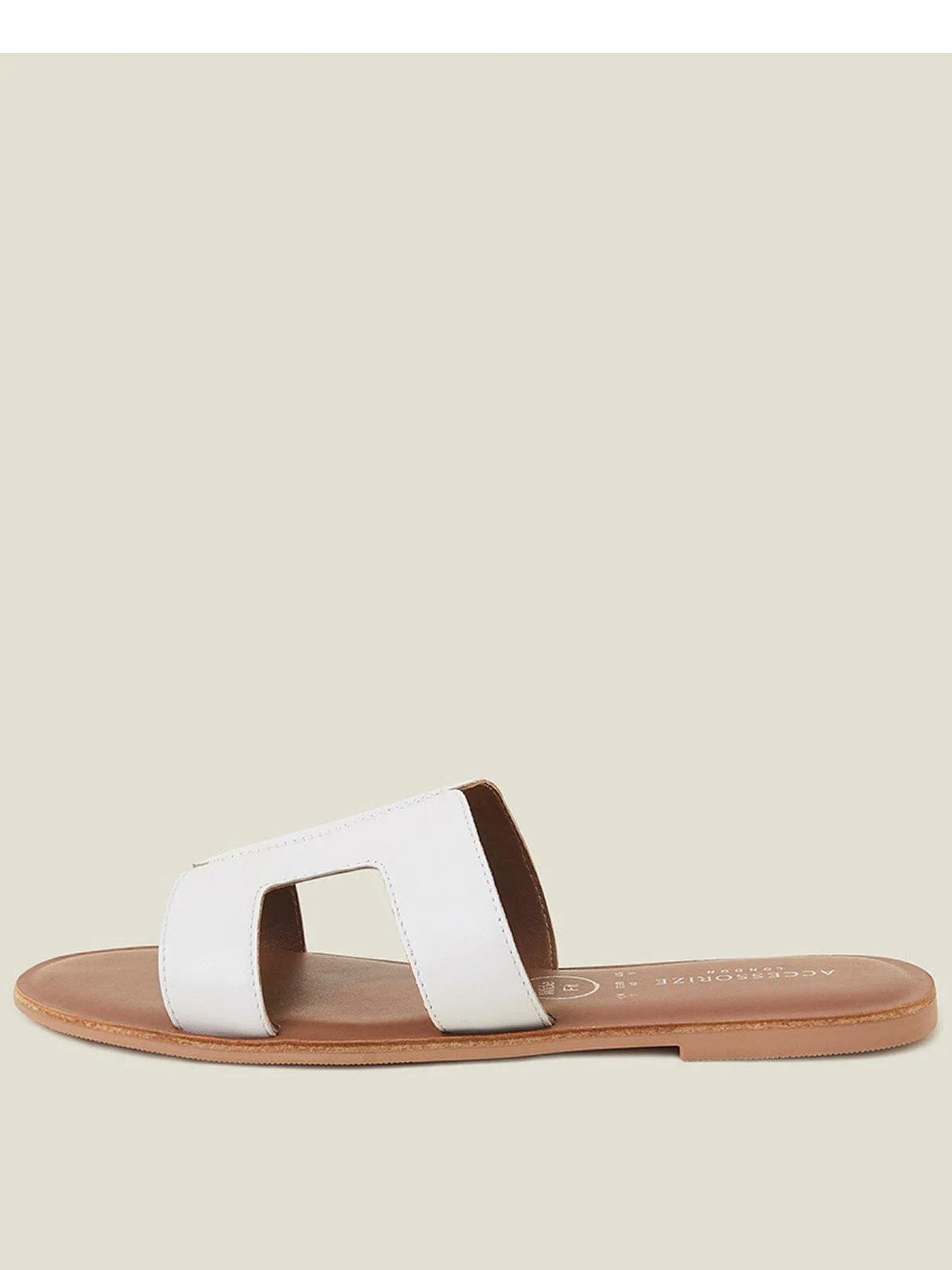 Accessorize Cut-out Wide Fit Leather Sandals