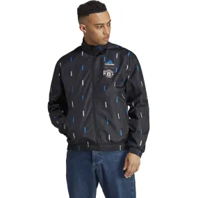 Adidas Manchester United 22/23 Reversible Anthem Jacket (Black/Pink)