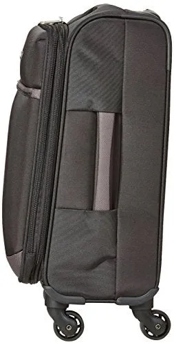 Amazonbasics Softside Spinner Luggage - 21-Inch, Carry-On/Cabin Size, Black