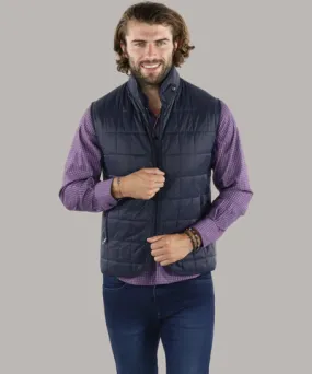 American Heritage Full Zip Navy Quilted Vest