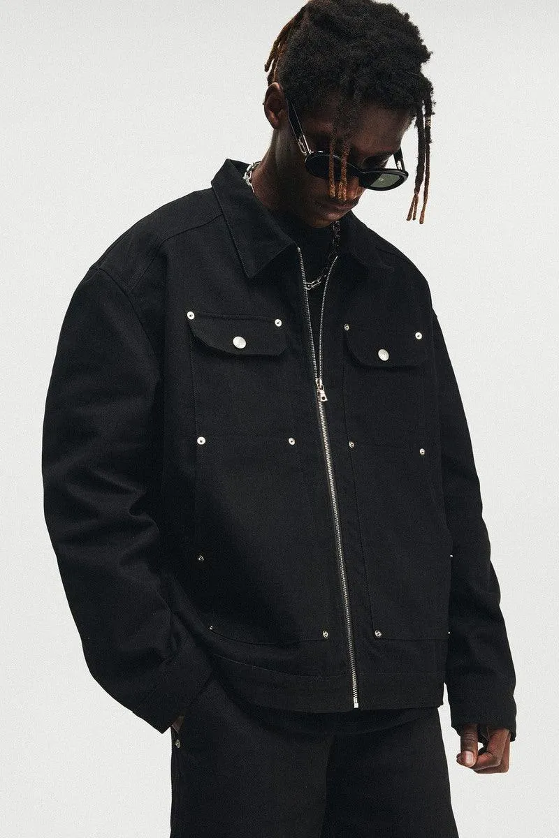 ANT Pockets Loose Zipper Jacket