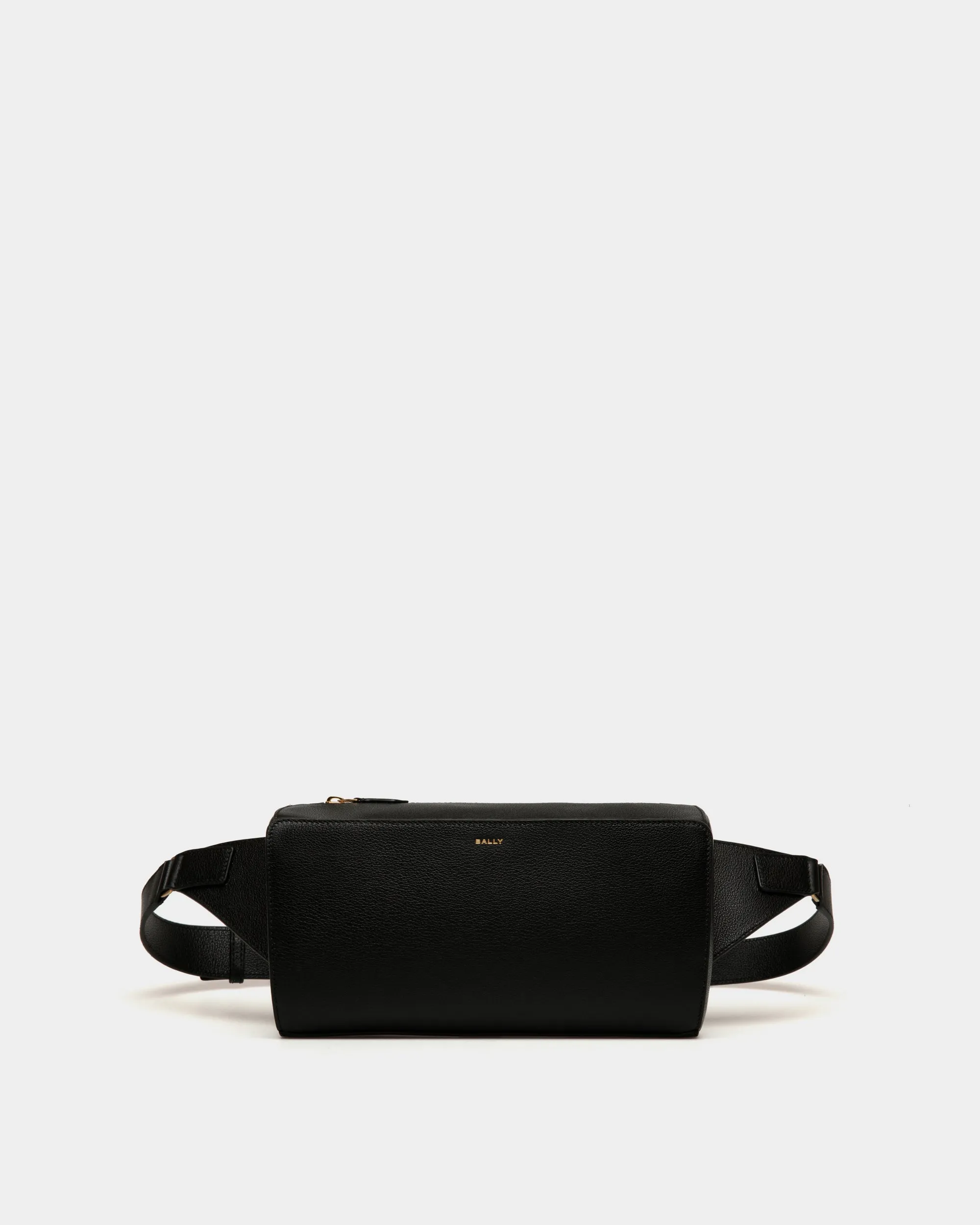 Arkle Belt Bag in Black Grained Leather