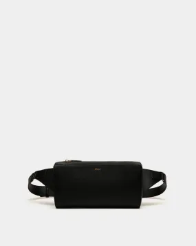 Arkle Belt Bag in Black Grained Leather