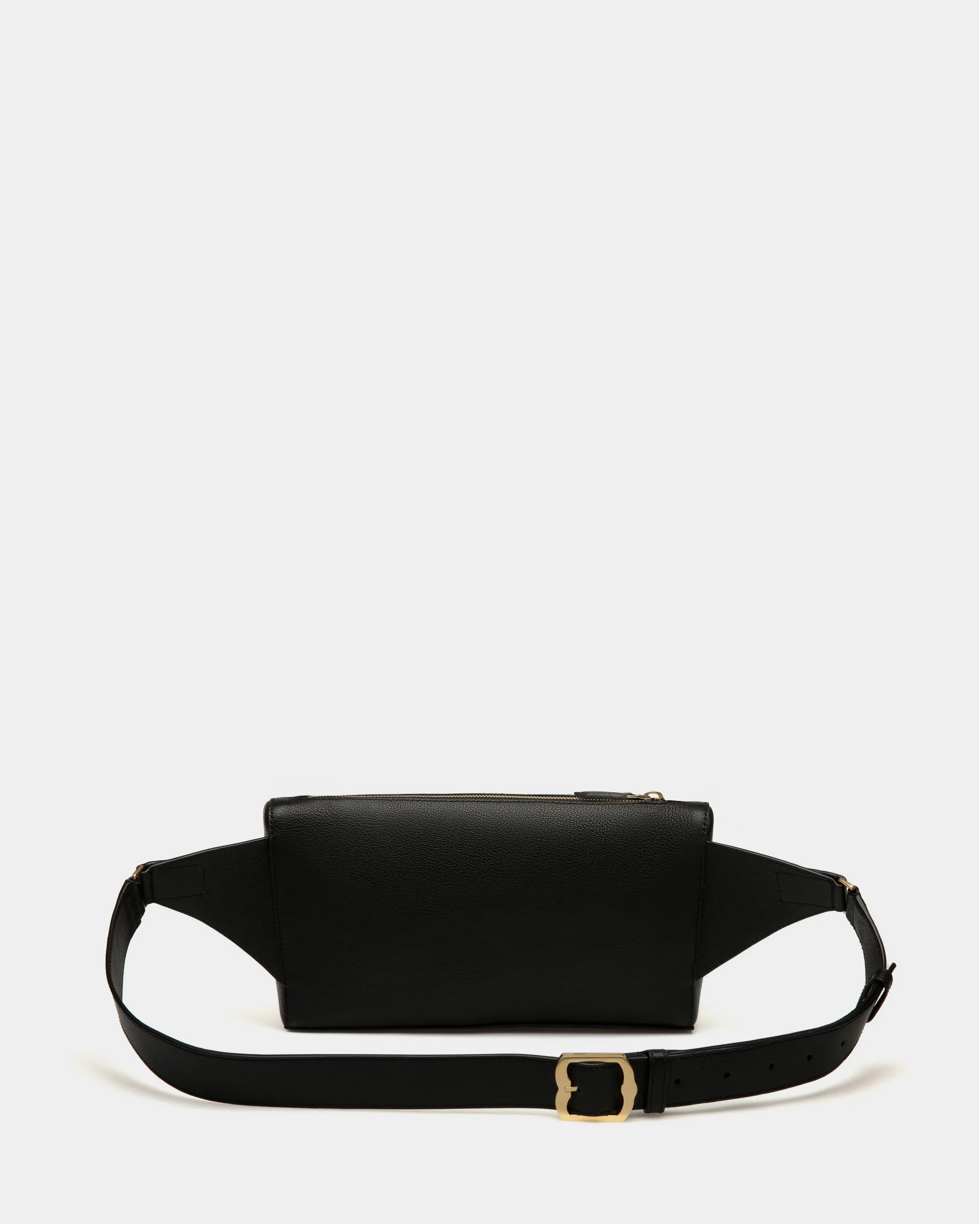 Arkle Belt Bag in Black Grained Leather