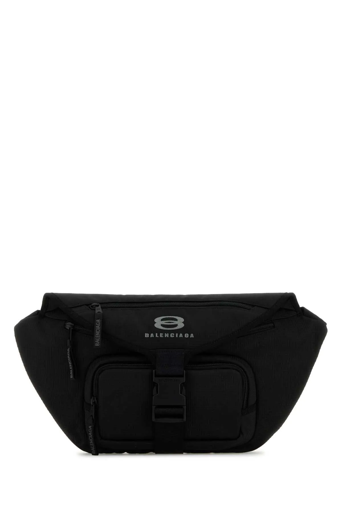 Balenciaga Black Fabric Large Unity Belt Bag