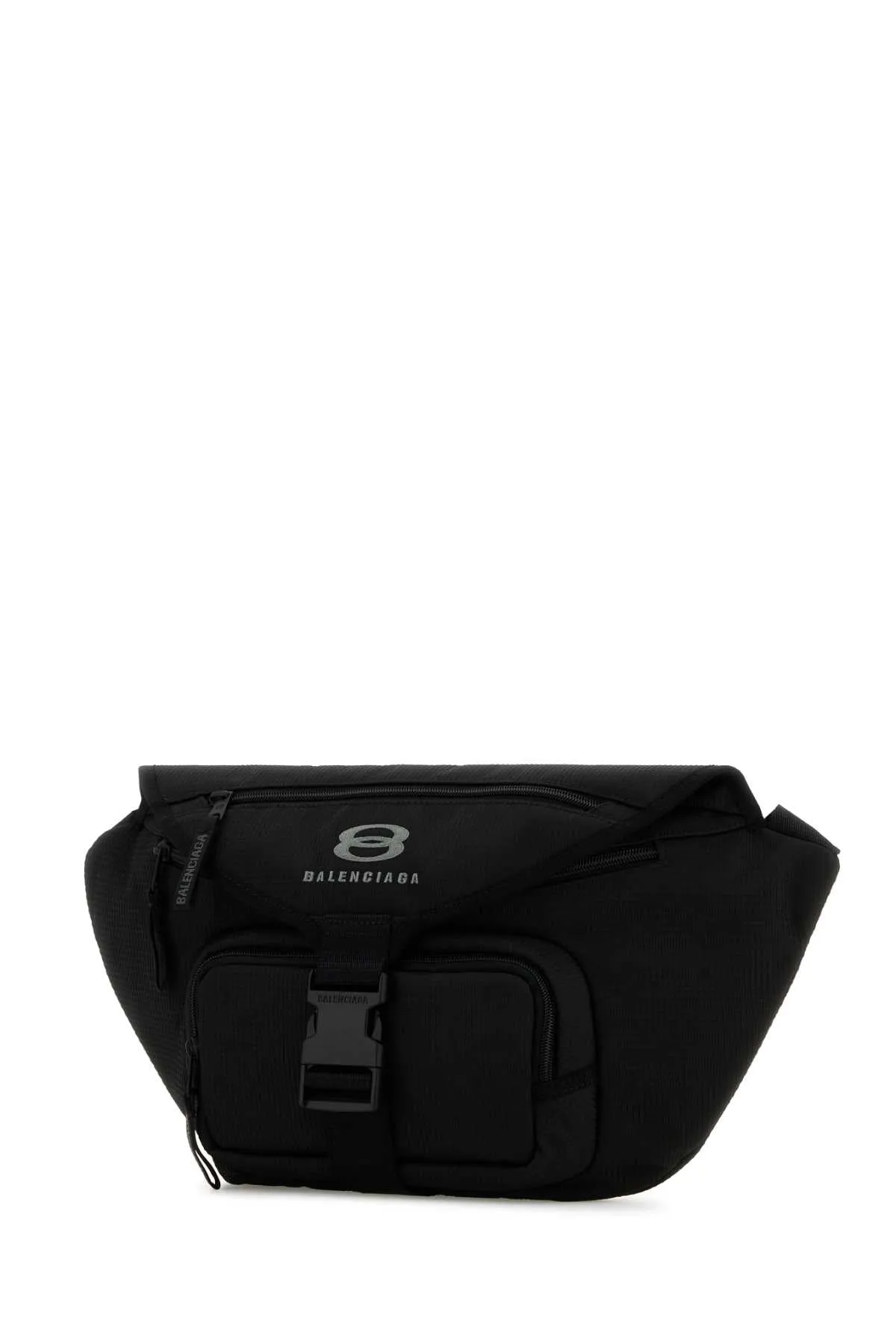 Balenciaga Black Fabric Large Unity Belt Bag