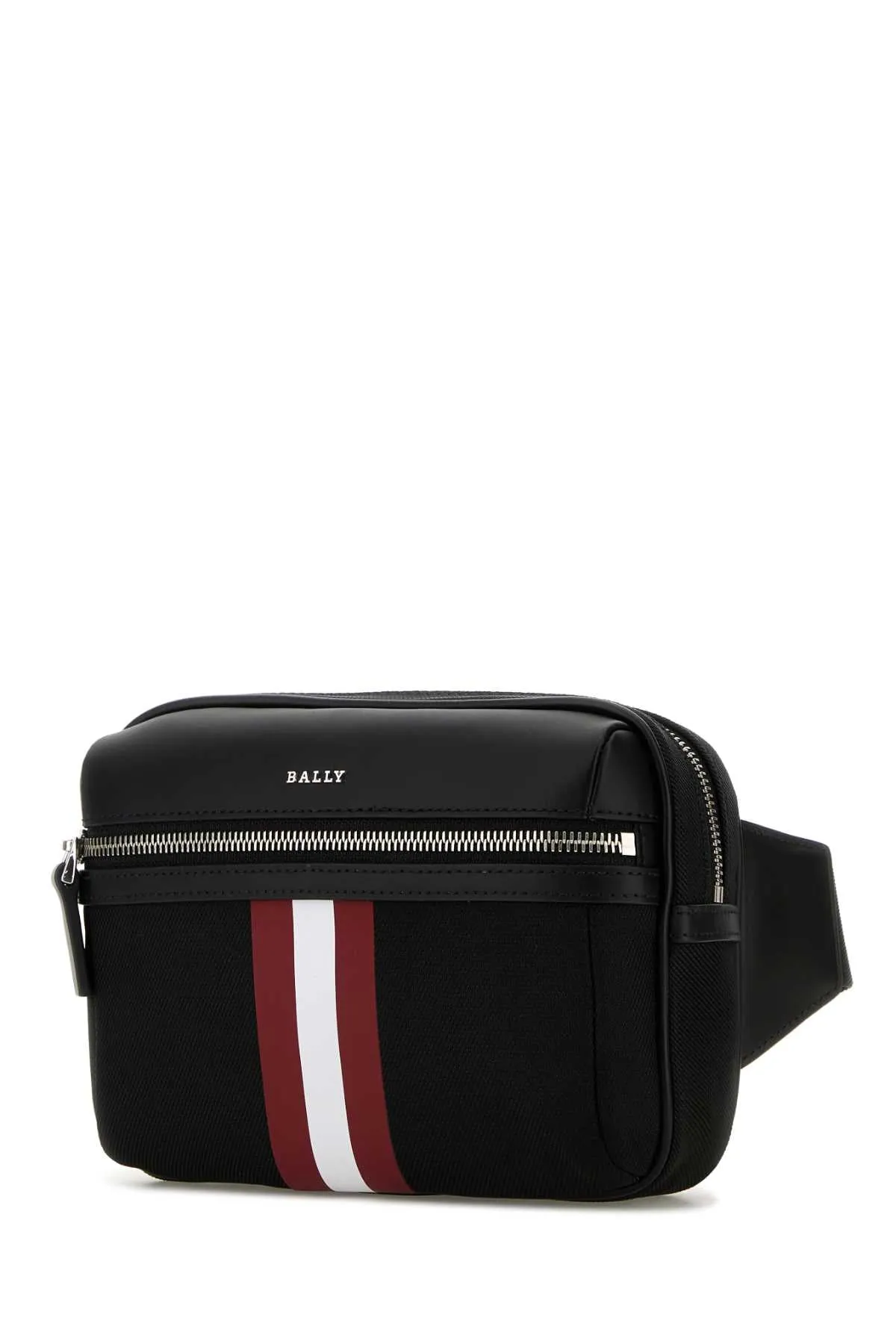 Bally Black Canvas Thate Belt Bag