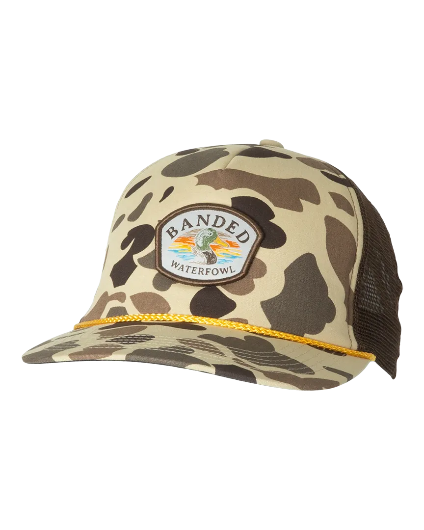 Banded Waterfowl Rope Cap