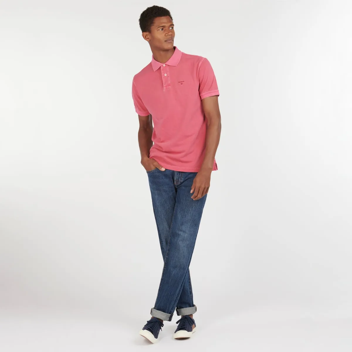 Barbour Washed Sports Polo | Fuscia