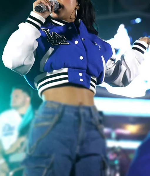 Becky G Performs at MLB All-star Saturday Concert in Los Angeles Jacket | TLC