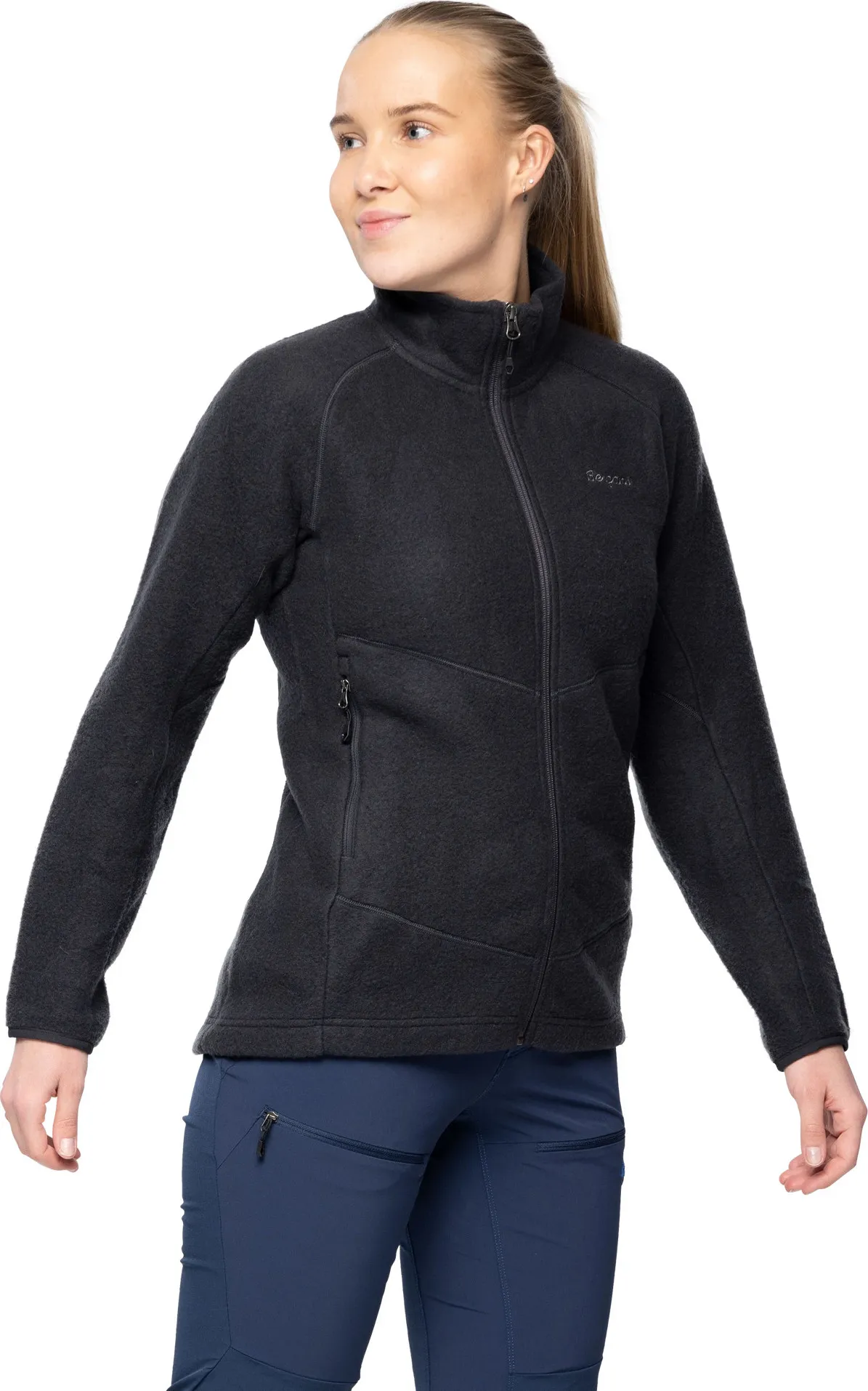 Bergans Women's Rabot Merino Fleece Midlayer Jacket Dark Shadow Grey | Buy Bergans Women's Rabot Merino Fleece Midlaye