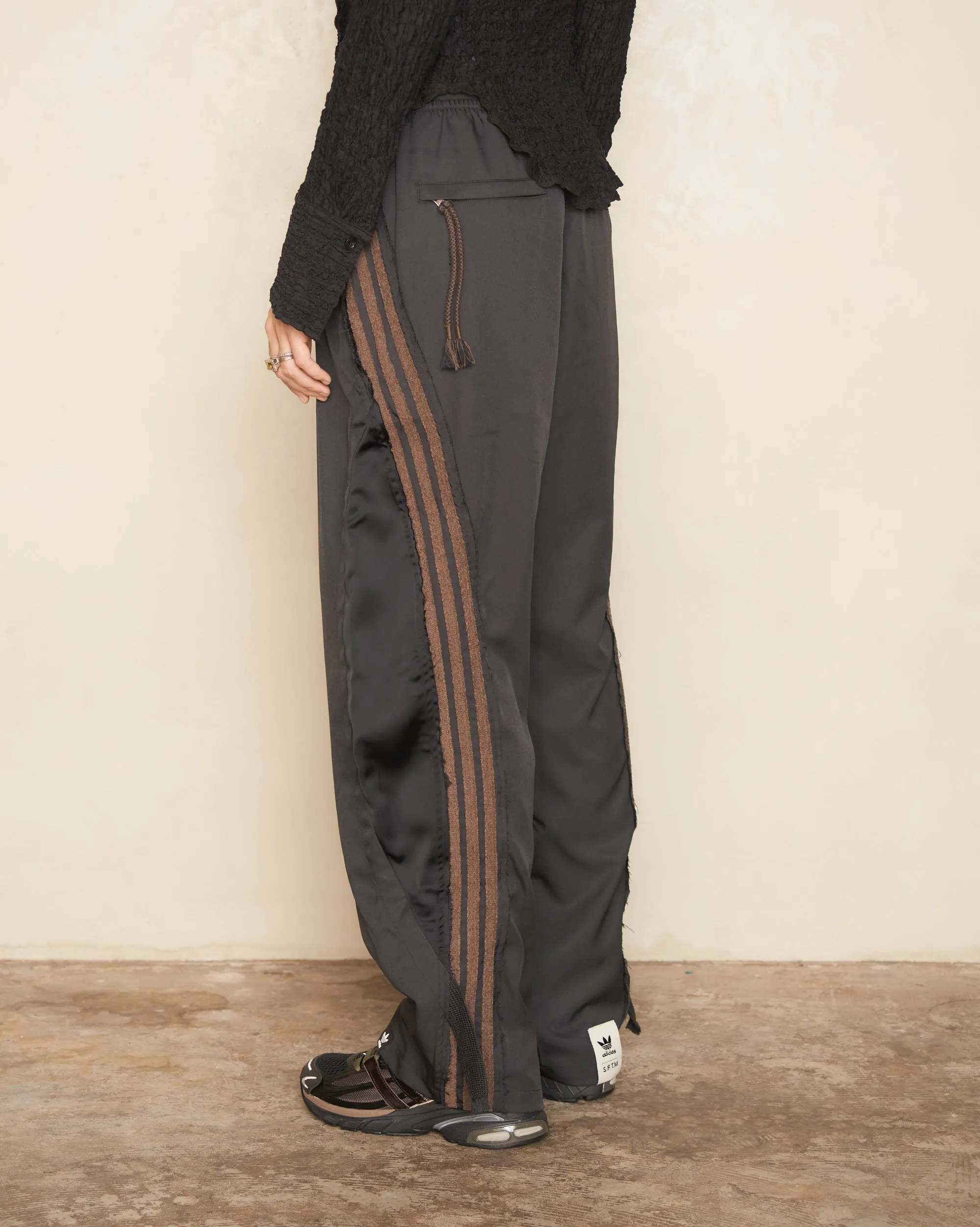 Black And Brown Adi004 Trousers