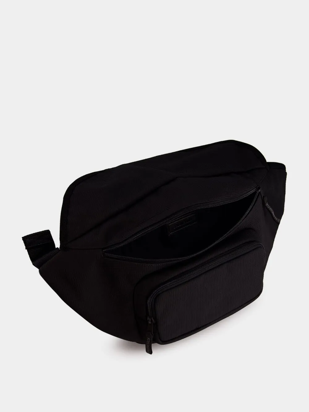 Black Fabric Large Unity Belt Bag