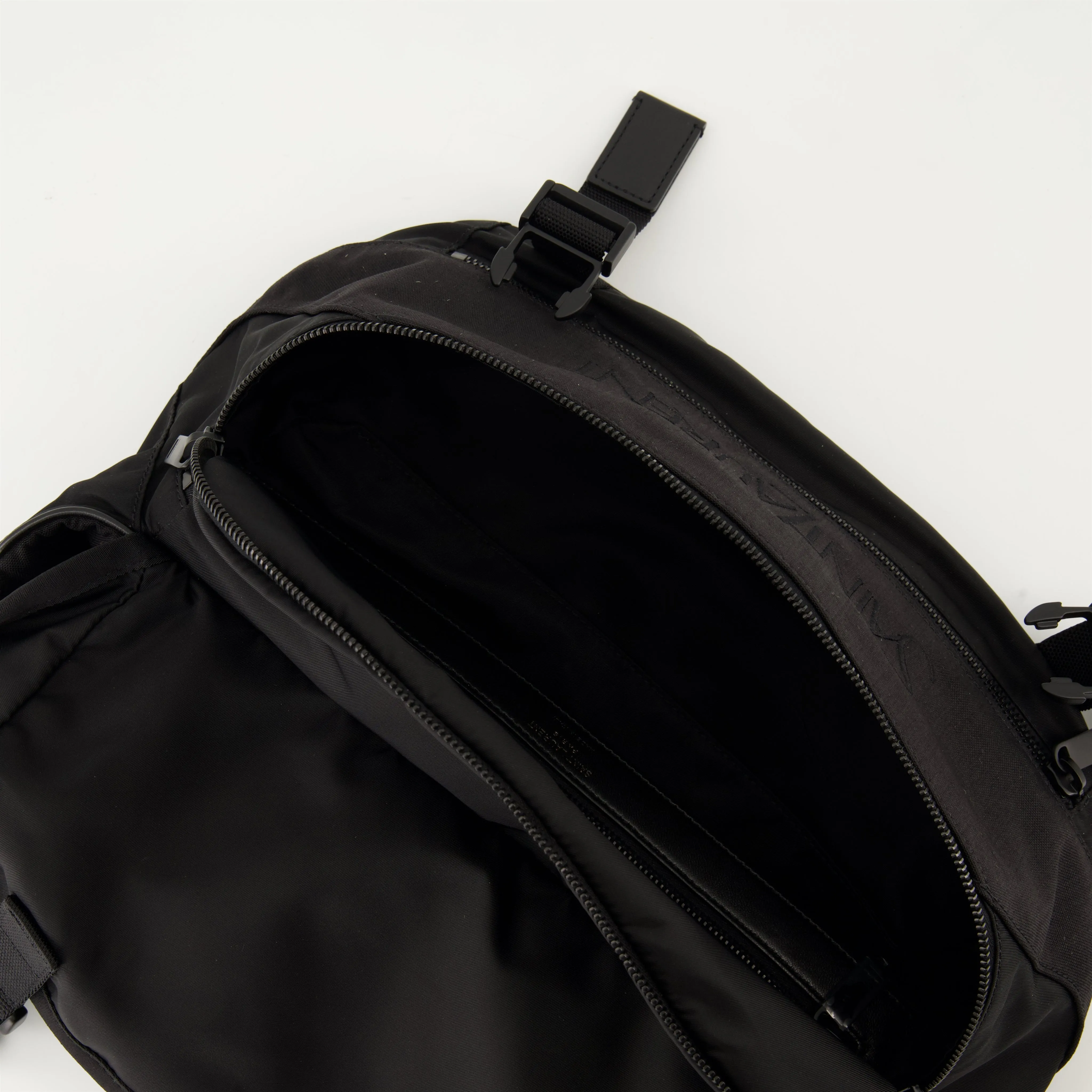 Black Nylon Belt Bag