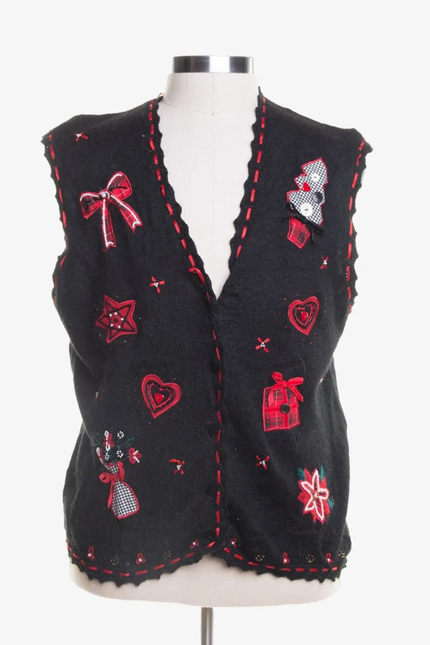 Black Ugly Christmas Vest 46147