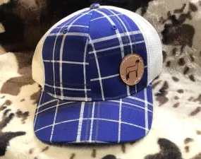 Blue Plaid Sheep Cap