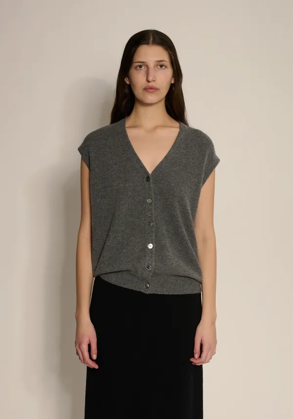 Bolt Vest - Dark Heather Grey