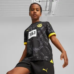 Borussia Dortmund 23/24 Kids Away Jersey | PUMA Black-Cyber Yellow | PUMA SHOP ALL PUMA | PUMA 