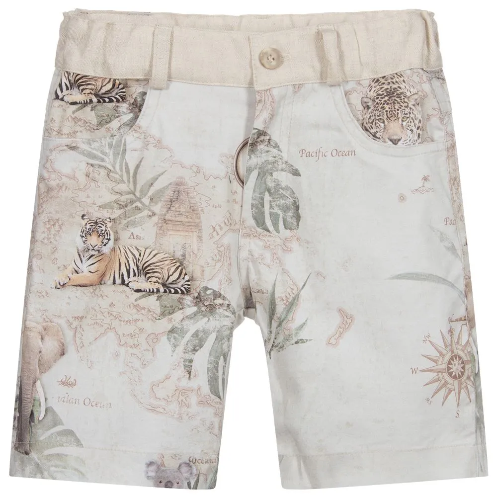 Boys Beige Shorts 