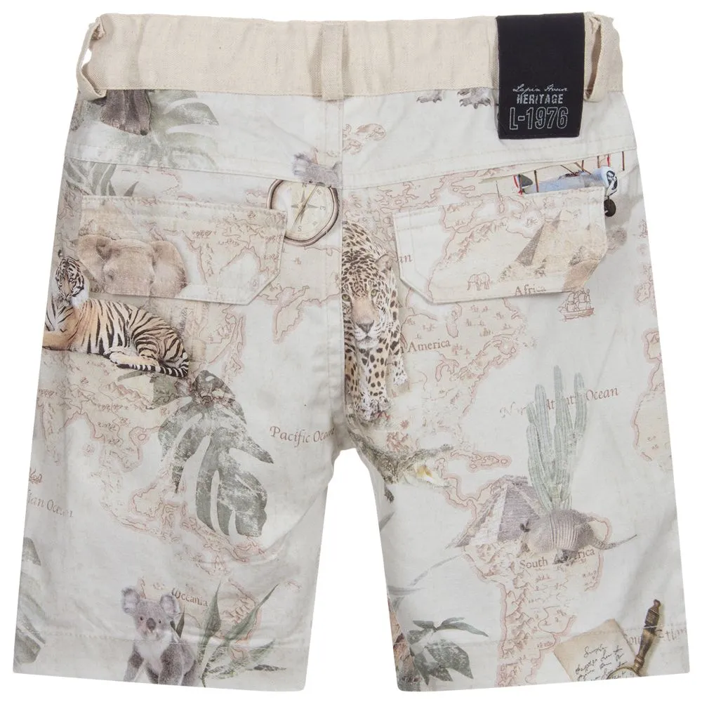 Boys Beige Shorts 