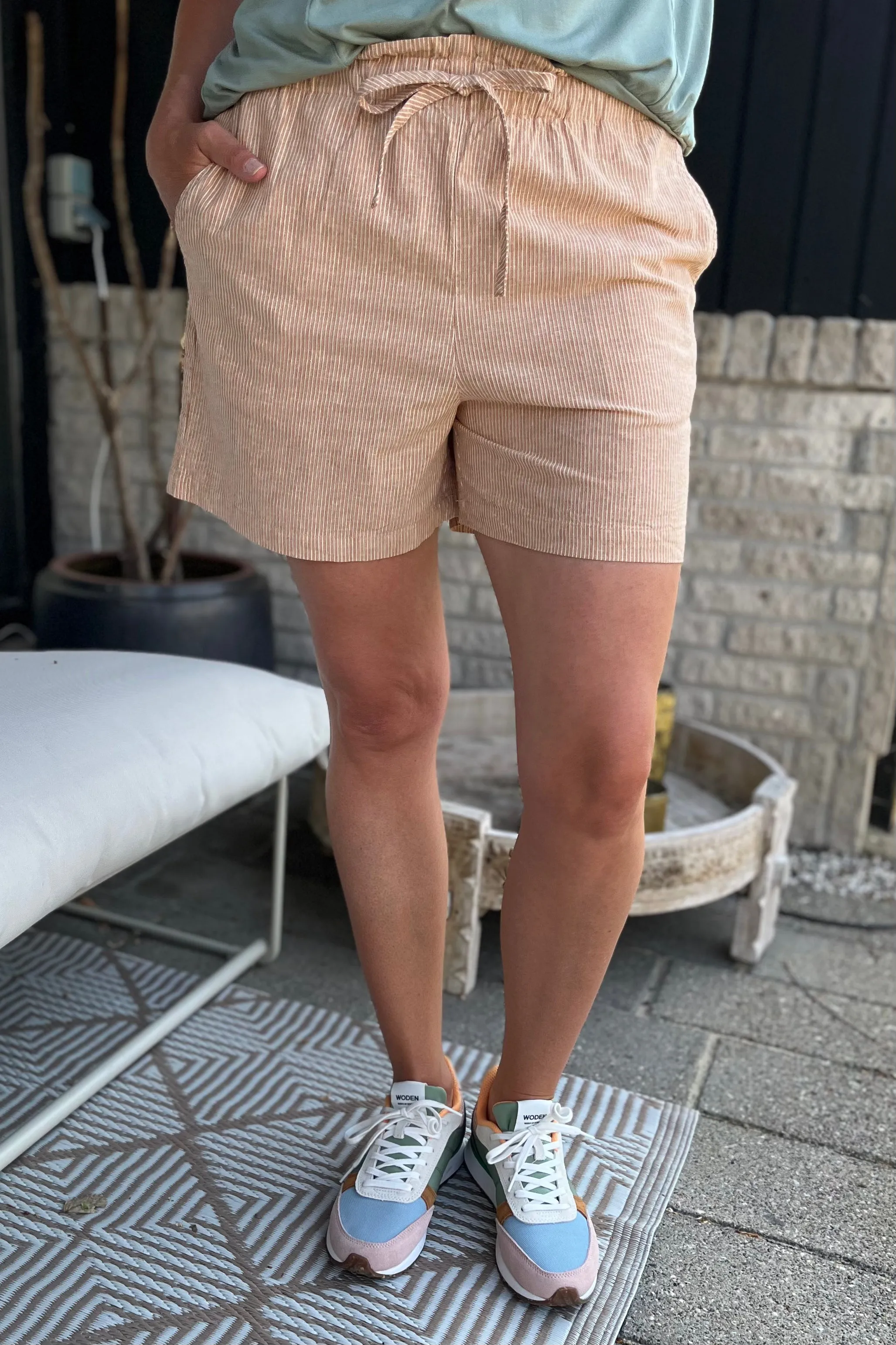 Brigitte Shorts | Muted Clay | Shorts fra French Laundry