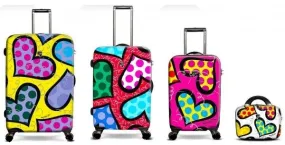 Britto by Heys 4-Piece Luggage Set - Hearts Carnival 