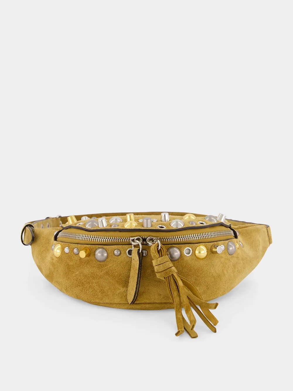 Camel Nellcte Suede Belt Bag