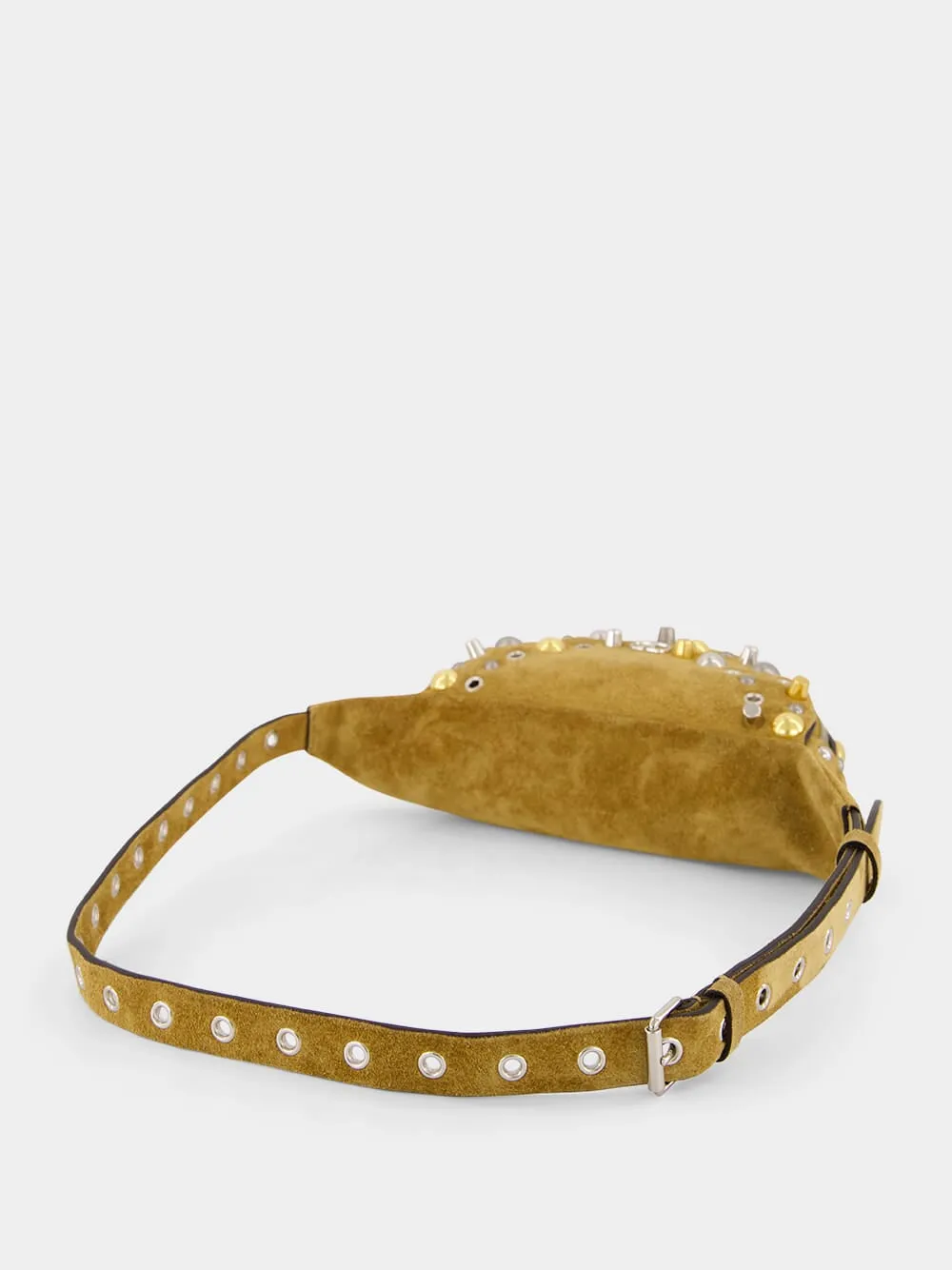 Camel Nellcte Suede Belt Bag