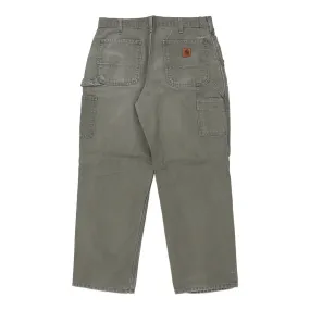 Carhartt Carpenter Trousers - 34W 29L Grey Cotton