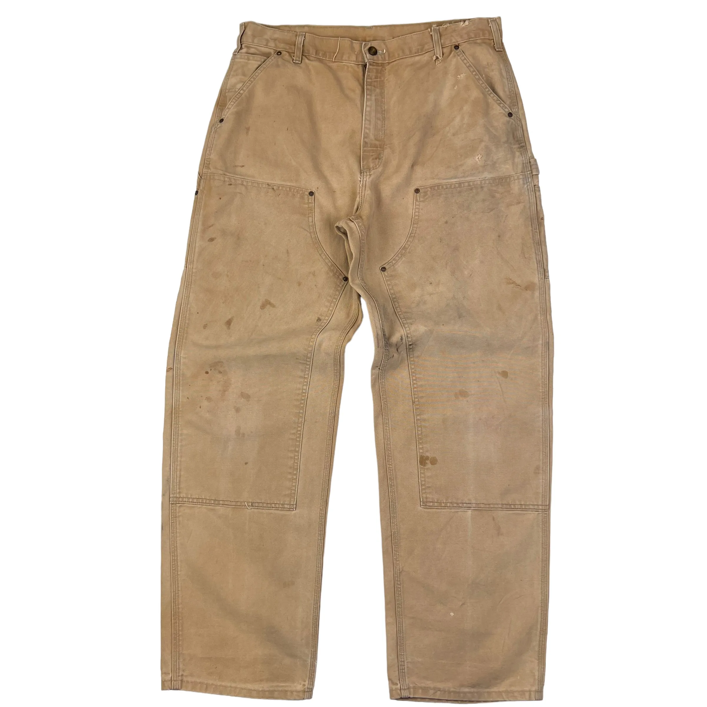 Carhartt Double Knee Workwear Trousers Beige