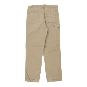 Carhartt Trousers - 38W 32L Beige Cotton