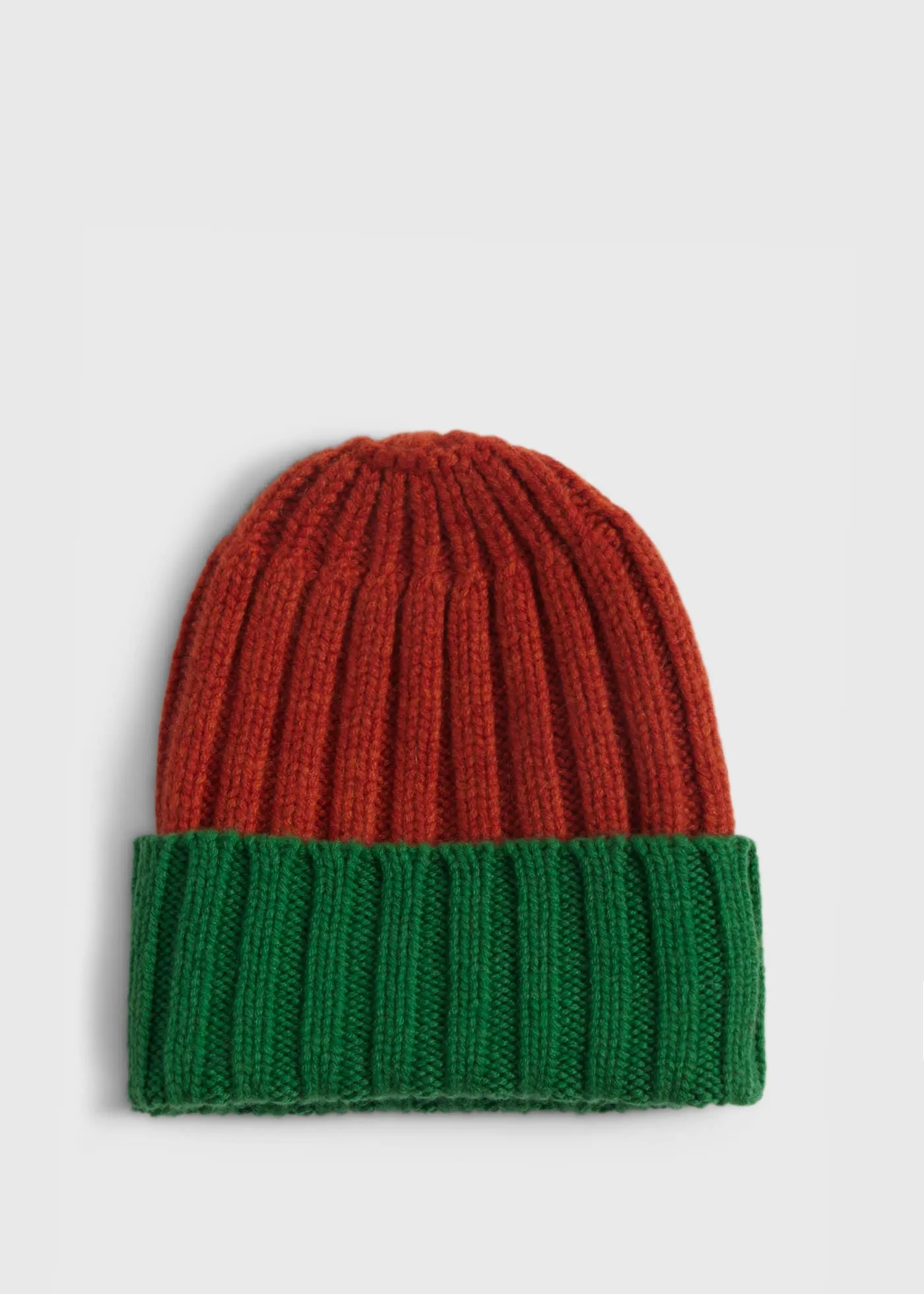 Cashmere Two-Tone Cap