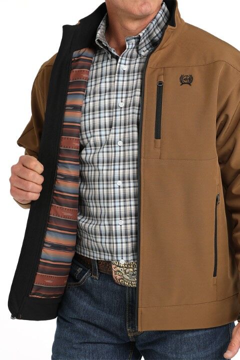 Cinch Men's Match Boys Bonded Jacket in Brown