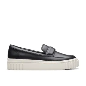 CLARKS | MOCASINES MUJER | MAYHILL COVE BLACK LEATHER | NEGRO