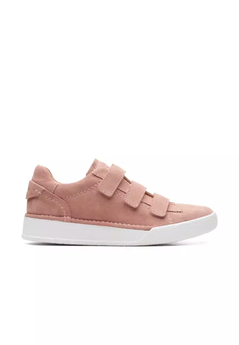 Clarks Clarks CraftCup Strap Rose Suede Womens Sport  with Cushion Plus Medal Rated Tannery Technology