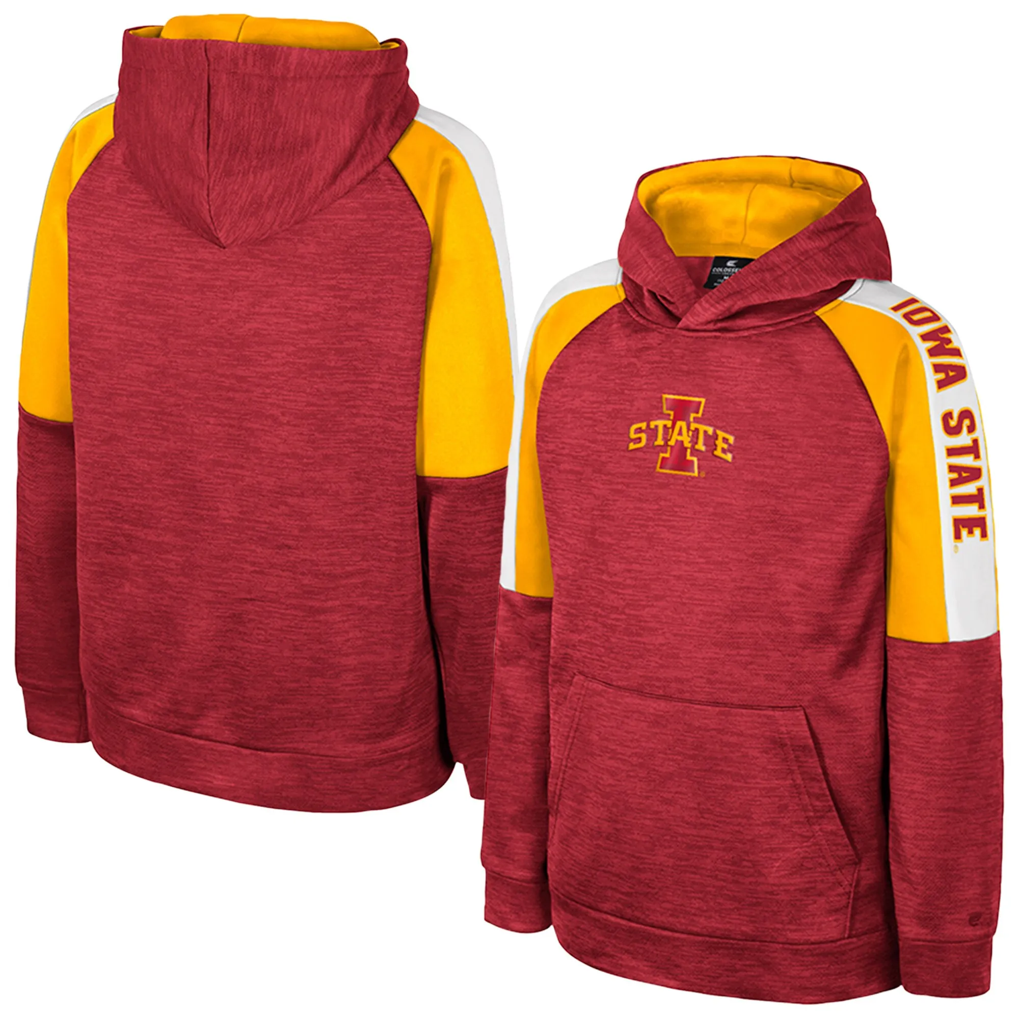 Colosseum Iowa State Cyclones Youth Cardinal Pullover Hoodie