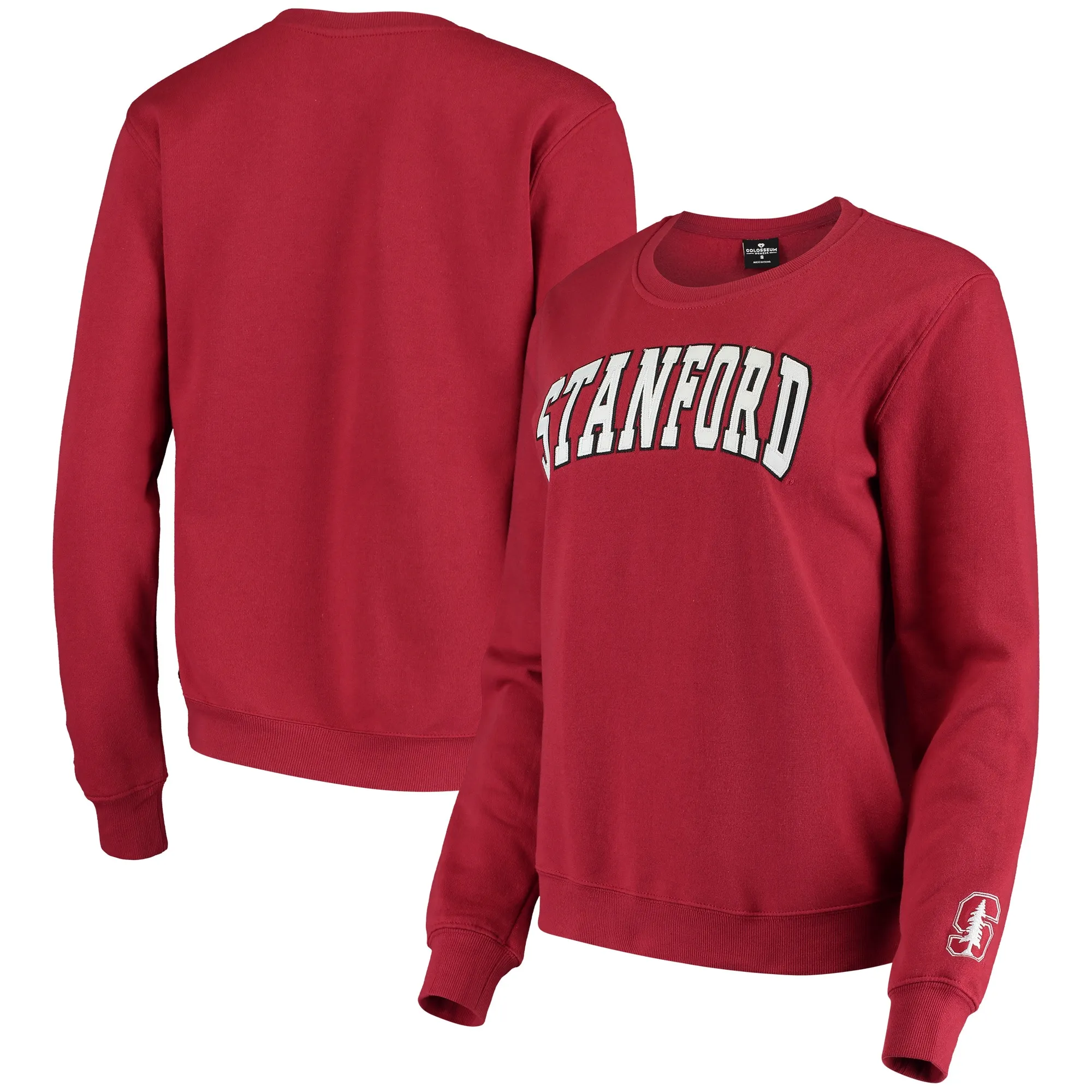 Colosseum Stanford Cardinal Women's Cardinal Campanile Pullover Sweatshirt