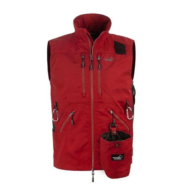 Competition vest men dark red