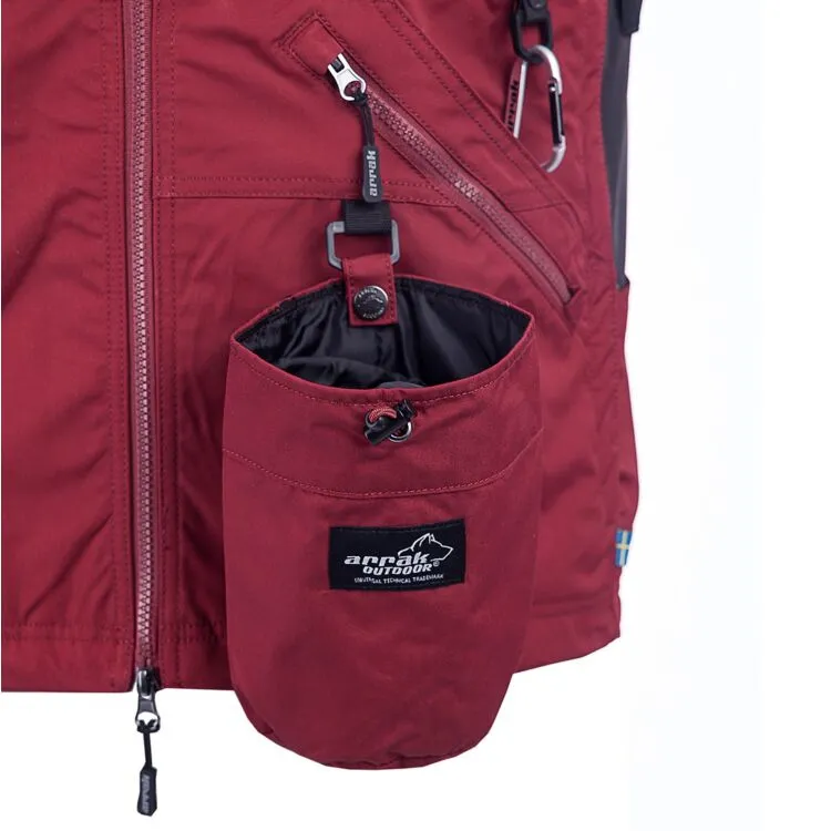 Competition vest men dark red