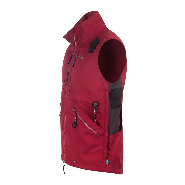 Competition vest men dark red