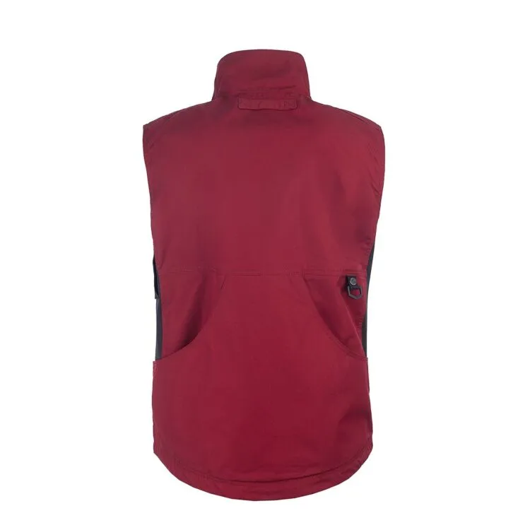 Competition vest men dark red