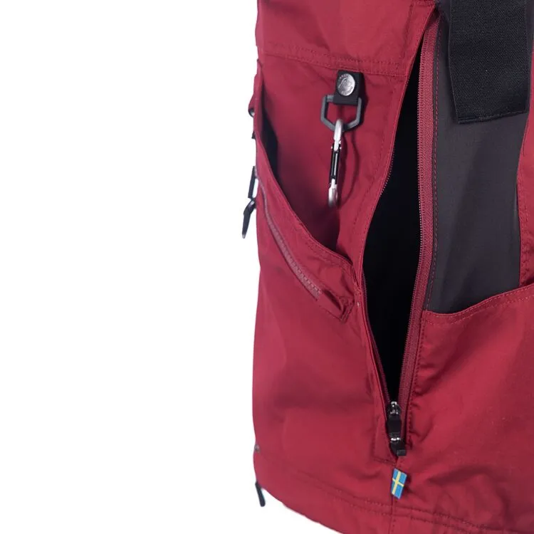 Competition vest men dark red