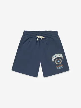 Converse Boys Logo Pieced Shorts in Navy