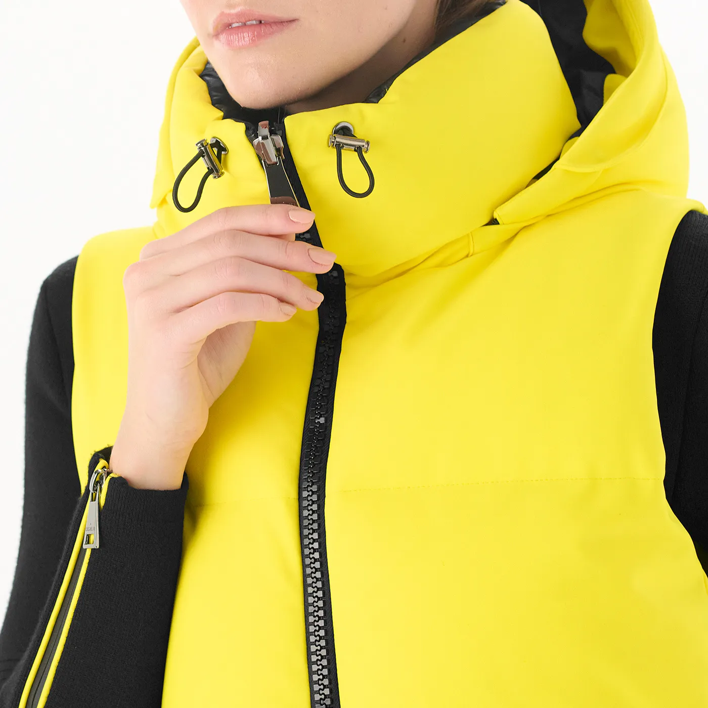 Courchevel Yellow/black Reversible Vest