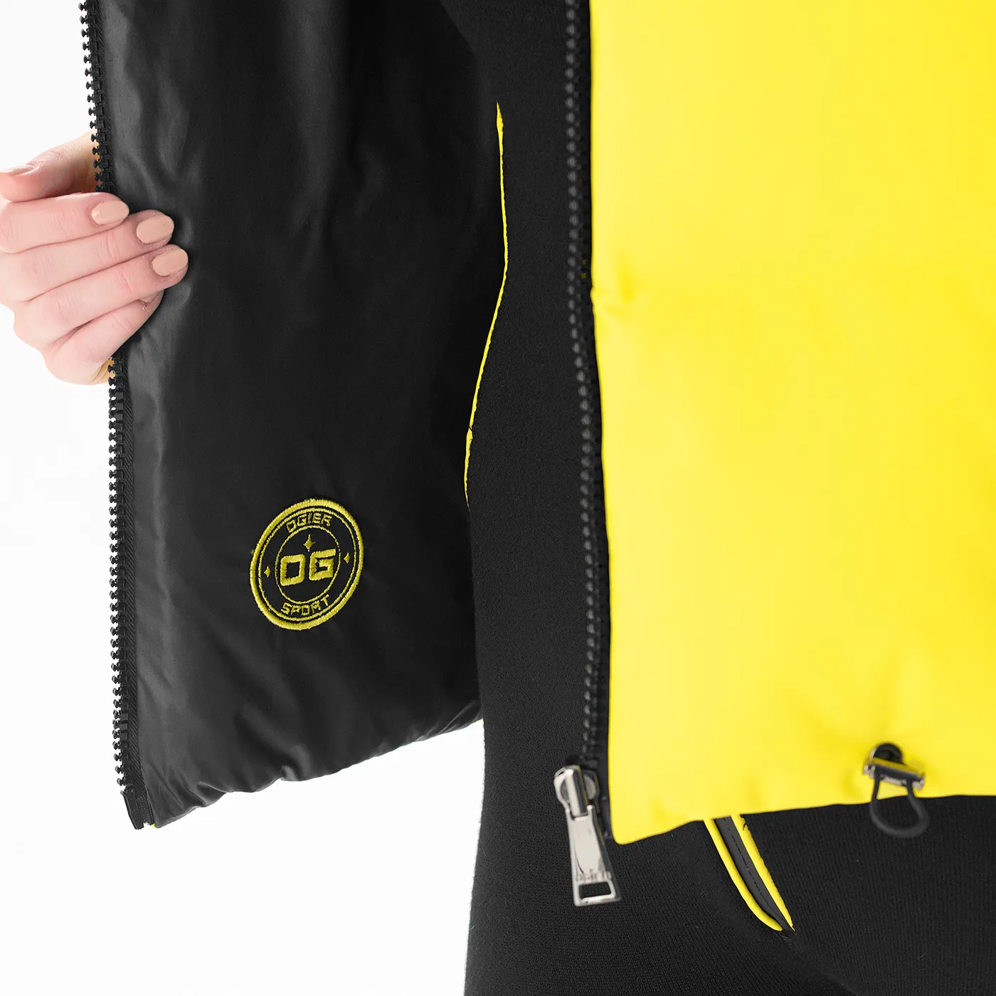 Courchevel Yellow/black Reversible Vest