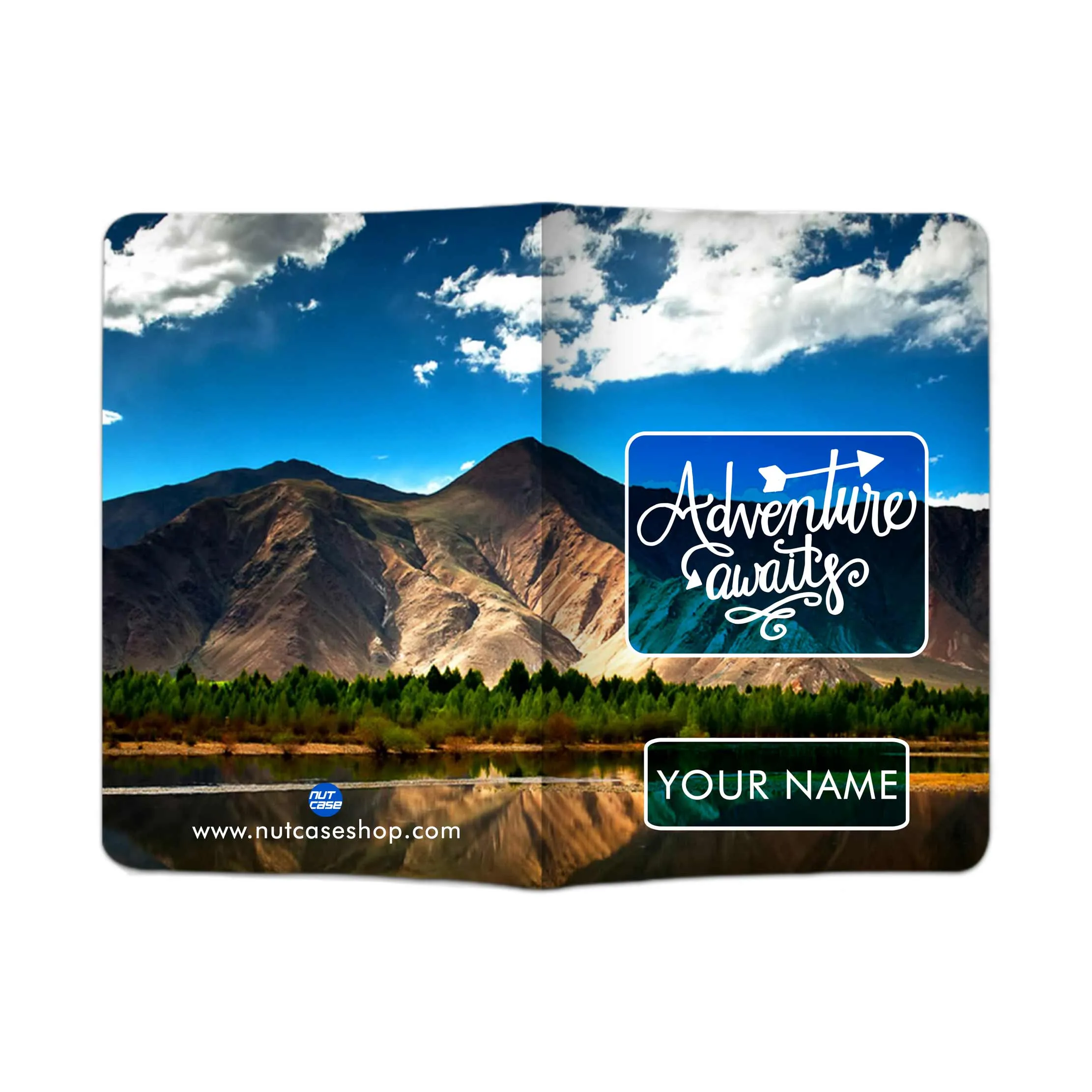 Customized Passport Cover and Luggage Tag Set - Adventure Awaits