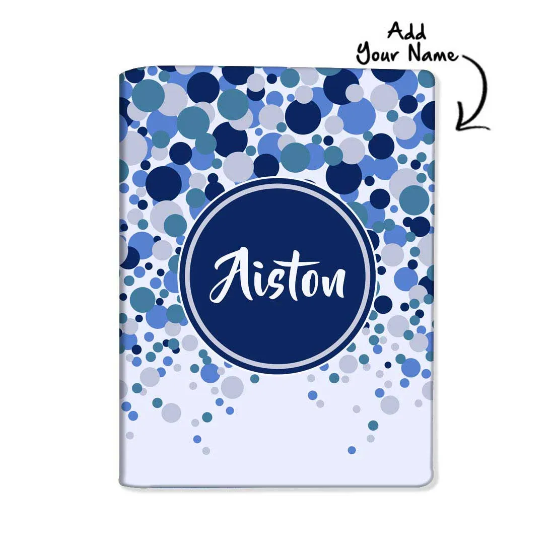 Customized Passport Cover Travel Luggage Tag - Blue Dots