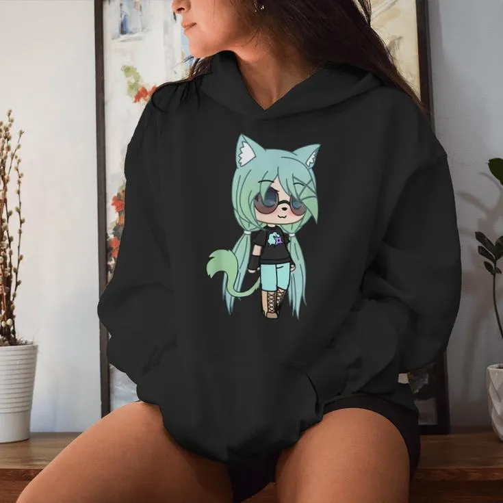 Cute Chibi Style Kawaii Anime Girl Chloe Chan The Tomboy Women Hoodie