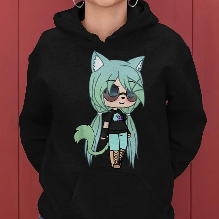 Cute Chibi Style Kawaii Anime Girl Chloe Chan The Tomboy Women Hoodie