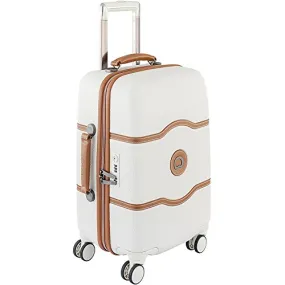 Delsey Luggage Chatelet Hard+ 21 Inch Carry On 4 Wheel Spinner, Champagne